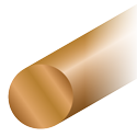 Looser Bronze 50 - Round bar 302 Ø, CuSn7Zn4Pb7-C-GC DIN EN 1982